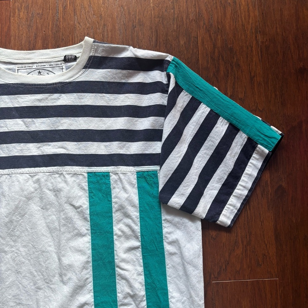 Pier Connection Vintage Striped Yacht Tee Nautical Cotton | Unisex XL - Picture 5 of 10